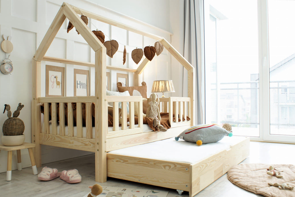 Cozy Leni - Hausbett BIANCA DUO mit Schublade - ganz Individuell für Dich gebaut - Betten & Bettgestelle