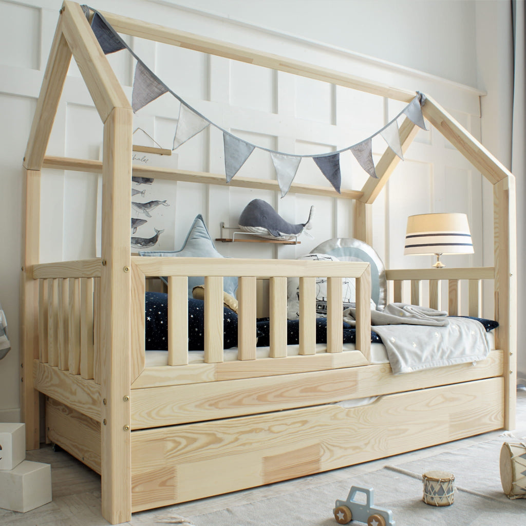 Cozy Leni - Hausbett BIANCA mit Schublade - ganz Individuell für Dich gebaut - Betten & Bettgestelle