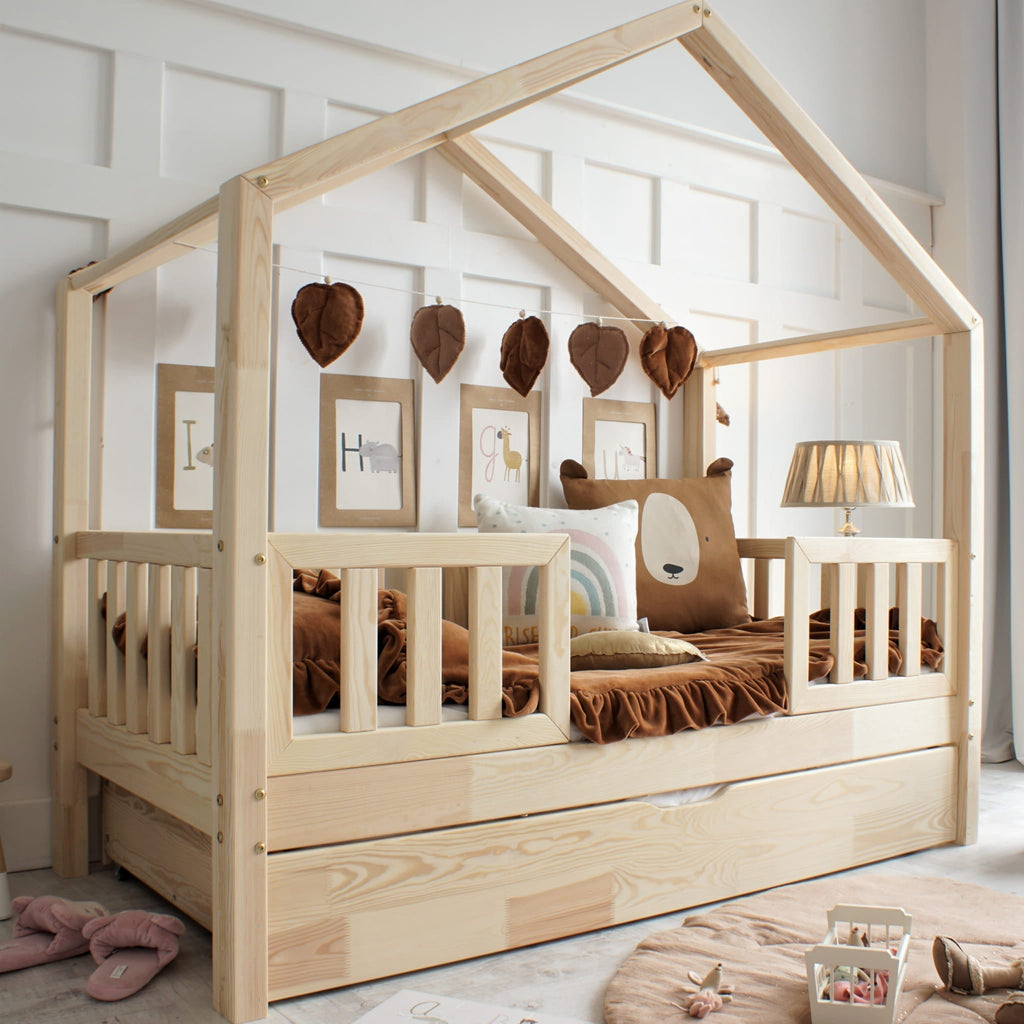 Cozy Leni - Hausbett CLARA DUO mit Schublade - ganz Individuell für Dich gebaut - Betten & Bettgestelle