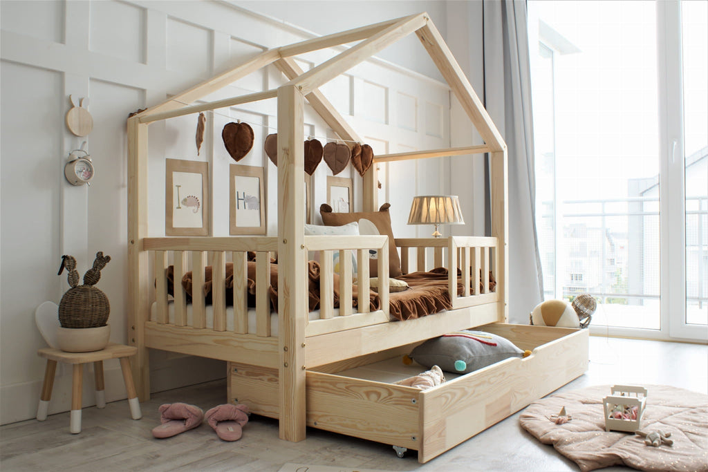 Cozy Leni - Hausbett CLARA DUO mit Schublade - ganz Individuell für Dich gebaut - Betten & Bettgestelle